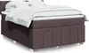 vidaXL Boxspringbett mit Matratze Dunkelbraun 140x200 cm Produktbild-Vorschau 2
