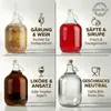 lilawelt24 4 x 5L Glasballon (Gallone) mit Rundgriff & Produktbild-Vorschau 5