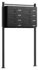 Wiltec 8er Briefkastenanlage schwarz 945 x 270 x 1500 mm, Produktbild-Vorschau 1