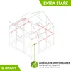BRAST Gewächshaus Aluminium mit Fundament | 190x190x195cm Produktbild-Vorschau 9