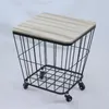 Quadratischer Tisch mit Rollen und Stauraum, 38,5 x 38,5 x Produktbild-Vorschau 1