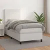 Boxspringbett mit Matratze Weiß 100x200 cm Kunstleder Produktbild-Vorschau 2
