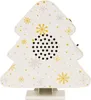 A Christmas tree-shaped music box with a snowflake pattern. Produktbild-Vorschau