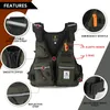 Multi-kapsy Fly Fishing Jacket Plovací vesta s držákem na Náhled obrázku produktu 9