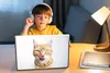 MuchoWow® Laptop Aufkleber Sticker Cover Katze - Zunge - Produktbild-Vorschau 3
