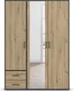 Rauch Kleiderschrank VOYAGER 3-türig mit Spiegel, Eiche Produktbild-Vorschau 1