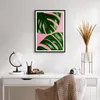 Gerahmtes Poster - Schwarzer Rahmen - Monstera Blatt Rosa - Produktbild-Vorschau 6