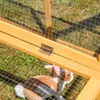 Holz Freilauf Freigehege Hasenstall Kaninchenstall Produktbild-Vorschau 5