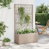 vidaXL Bac à plantes avec treillis brun clair 80x36x140 cm Voir les images du produit 1