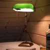 RGB LED Banker Tischlampe, bronze, Glasschirm grün, H 56 cm Produktbild-Vorschau 9