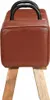 vidaXL Bank Turnbock-Design Braun 110 cm Echtleder Produktbild-Vorschau 4