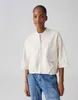 Opus Damen Sweatshirt Beige mit Reißverschluss, Produktbild-Vorschau 2