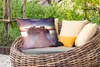 MuchoWow® Outdoor Kissen - Sonnenuntergang - Brücke - Bäume Produktbild-Vorschau 3