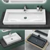 Mai&Mai Waschbecken Mineralguss Weiß, 90x48x10 cm (BxTxH), Produktbild-Vorschau 6