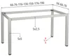 Metalen frame NY-A057/K, vierkante poot met een doorsnede Productafbeelding-voorbeeld 2