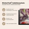 KitchenYeah© Herdabdeckplatte Marmor - Rot - Lila - Gold , Produktbild-Vorschau 6