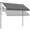 vidaXL Tenda retrattile antracite 300x150 cm in tessuto e Anteprima dell’immagine prodotto 9
