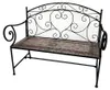 Metall Gartenbank mit Mosaik Sitzfläche Vintage Gartenbank Produktbild-Vorschau 3