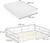 Lit pour enfant Vitalispa Minno Blanc 140x200 avec matelas, Voir les images du produit 2