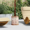 vidaXL Portaombrellone, 23 kg, bianco lavato, legno Anteprima dell’immagine prodotto 1