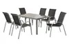 A set of outdoor furniture, including a table and six chairs, displayed against a white background. Produktbild-Vorschau