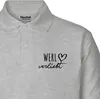 Huuraa Damen Polo Shirt Werl verliebt XS Sport Grey Bio Produktbild-Vorschau 2