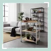 Servírovací vozík Relaxdays s odnímatelným podnosem, 3 Náhled obrázku produktu 2