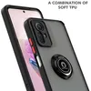 A close-up shot of a phone case with a ring holder, showcasing its design and features. Produktbild-Vorschau