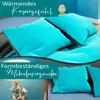 Teddy Plüsch Bettwäsche 155x220 cm Warme Winter Uni Wende Produktbild-Vorschau 5
