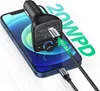 A car charger is plugged into a smartphone, with promotional text overlaying the image. Anteprima dell’immagine prodotto
