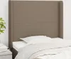 The Living Store Kopfteil mit Ohren Taupe 103x16x118/128 cm Produktbild-Vorschau 2