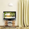 Relaxdays TV Board mit Rollen, 2 Fächer f. Fernseher, Produktbild-Vorschau 2