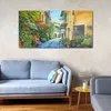 Coloray Glasbild 140x70  Wandbild Glasbilder Blumen Straße Produktbild-Vorschau 4