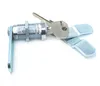 A product shot of a lock cylinder with two keys and two cam locks, isolated on a white background. Produktbild-Vorschau