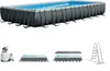 A rectangular above-ground swimming pool with accessories. Anteprima dell’immagine prodotto