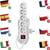 Steckdosenleiste 5 m / 5 Steckdosen / Schalter / weiß / PVC / 1,5 mm2 Anteprima dell’immagine prodotto