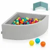 KiddyMoon 90x30cm/200 míčků ∅ 7cm Trojúhelníkový Suchý Náhled obrázku produktu 1