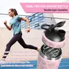Protein Shaker Edelstahl 750ml mit Kugel für cremige Shakes Produktbild-Vorschau 2