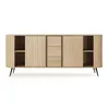 AX LIVING Sideboard mit Schubladen Sanremi Eiche Cremona Produktbild-Vorschau 11
