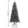vidaXL Albero di Natale artificiale con supporto Verde 150 Anteprima dell’immagine prodotto 7