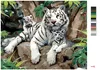Zuty - Malen nach Zahlen - WEISSER TIGER MIT JUNGEN AUF Produktbild-Vorschau 3