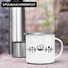 Trendation - Koch Emaille Tasse Geschenk Herzschlag Produktbild-Vorschau 3