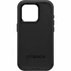 A black OtterBox Defender iPhone 15 Pro case is shown from the back on a white background. Produktbild-Vorschau