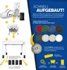 tillvex Pavillon 3x3m wasserdicht Weiß + 4er Set Sandsäcke Produktbild-Vorschau 4