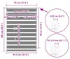 vidaXL Doppelrollo Weiß 95x100 cm Stoffbreite 90,9 cm Produktbild-Vorschau 7