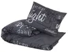 vidaXL Ensemble de literie noir 200x200 cm coton Voir les images du produit 8