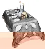 Schwarzer dekorativer Horrorstoff 60 x 300 cm - Halloween Produktbild-Vorschau 10