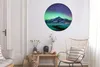 MuchoWow® Rundes Wandbild - Runde Bilder Berg - Nordlichter Produktbild-Vorschau 4