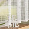 Jacquard Gardine KAYLA weiß 180 cm mit Netzstruktur als Produktbild-Vorschau 2