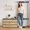 Komoda AKORD CL100 Grafit Szary 100 cm 6 szuflad kolor Dąb Podgląd zdjęcia produktu 2